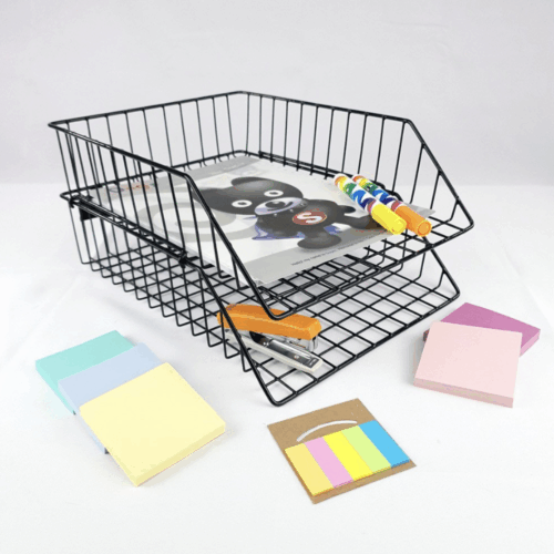 ตะกร้าใส่เอกสาร Robin No.402 2 ชั้น สีแดง