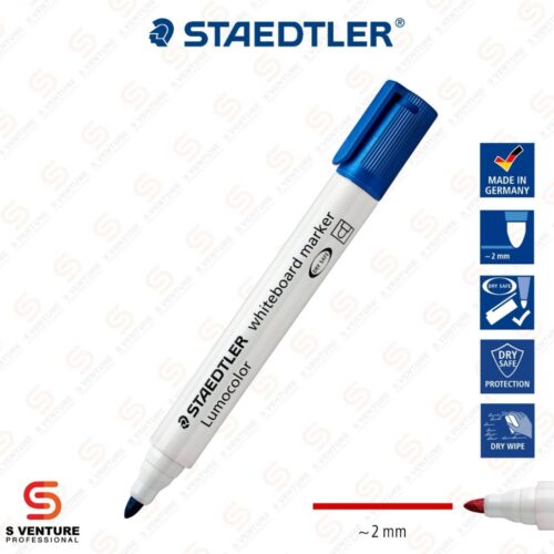 ปากกาไวท์บอร์ด Staedtler Lomocolor No.351 - Blue ปากกาไวท์บอร์ด Staedtler Lomocolor No. 351 สีน้ำเงิน