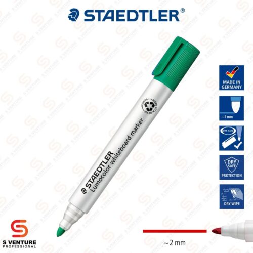 ปากกาไวท์บอร์ด Staedtler Lomocolor No.351 - Green ปากกาไวท์บอร์ด Staedtler Lomocolor No. 351 สีเขียว