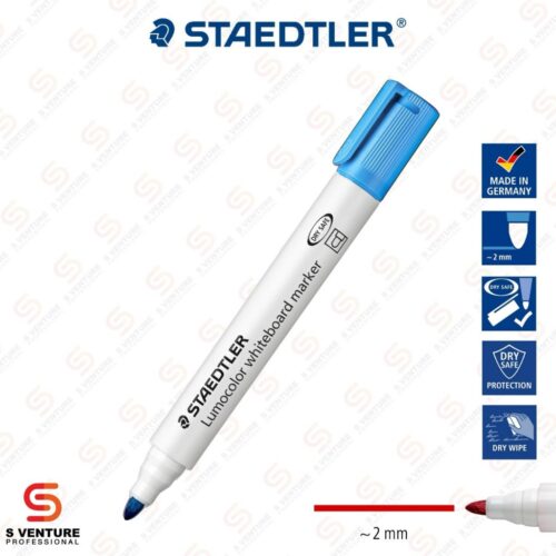ปากกาไวท์บอร์ด Staedtler Lomocolor No.351 - LightBlue ปากกาไวท์บอร์ด Staedtler Lomocolor No. 351 สีฟ้า