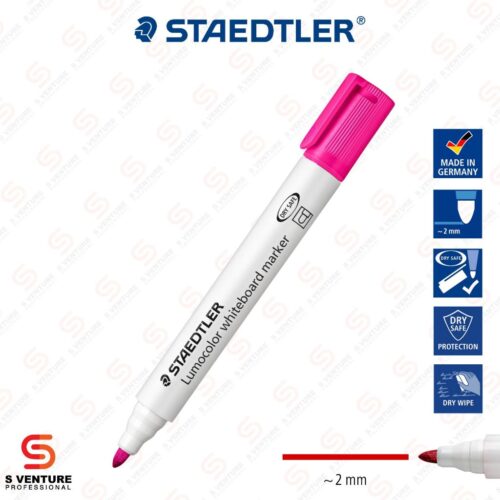 ปากกาไวท์บอร์ด Staedtler Lomocolor No.351 - Pink ปากกาไวท์บอร์ด Staedtler Lomocolor No. 351 สีชมพู