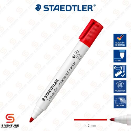 ปากกาไวท์บอร์ด Staedtler Lomocolor No.351 - REd ปากกาไวท์บอร์ด Staedtler Lomocolor No. 351 สีแดง