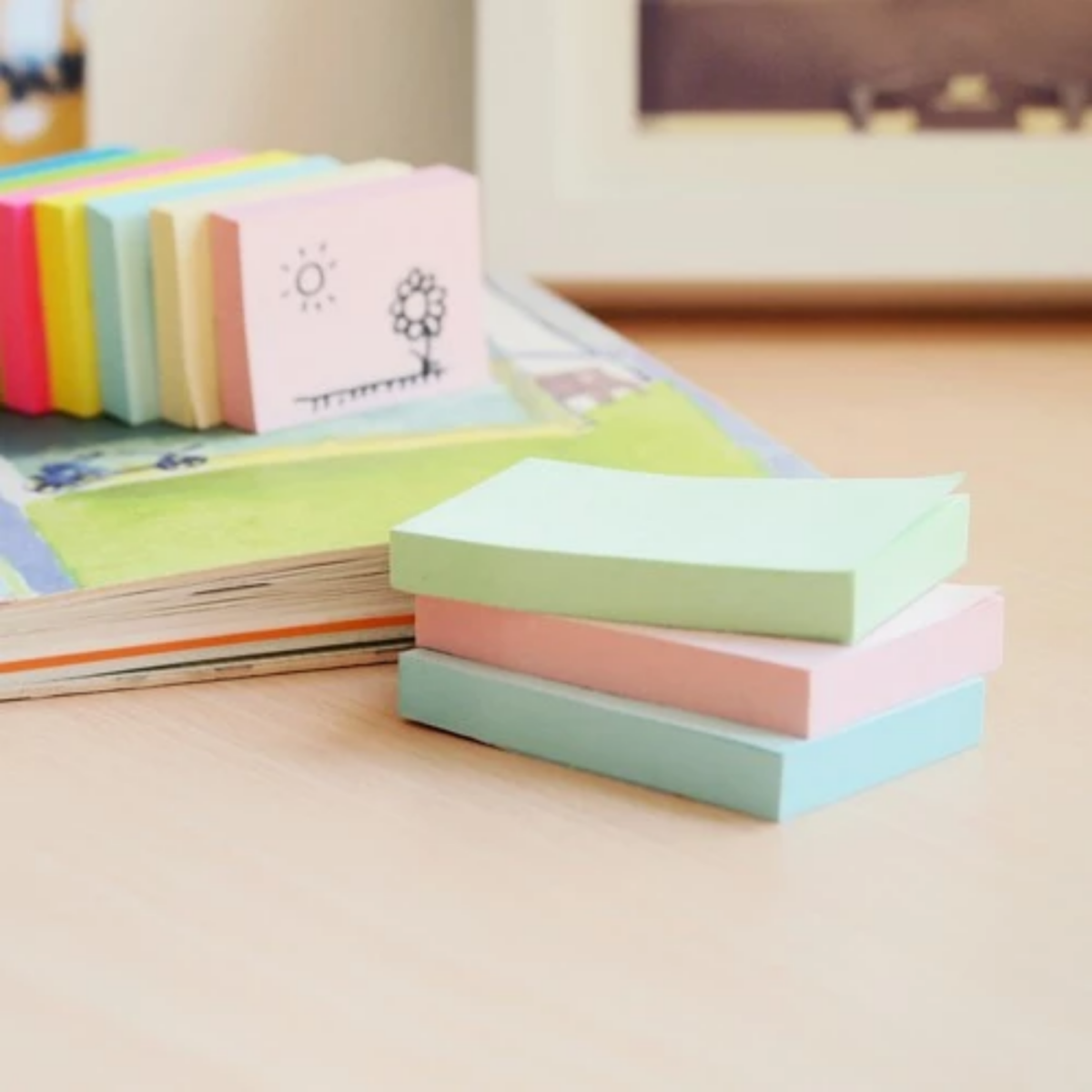 กระดาษโน๊ตกาวในตัว STICK’N  3x5 นิ้ว สีเหลือง