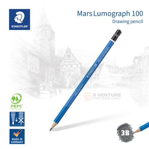 ดินสอ Staedtler รุ่น Mars Lumograph 100 (3B)