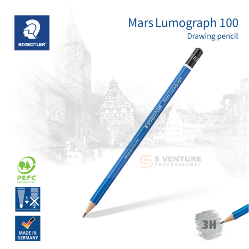 ดินสอ Staedtler รุ่น Mars Lumograph 100 (3H)