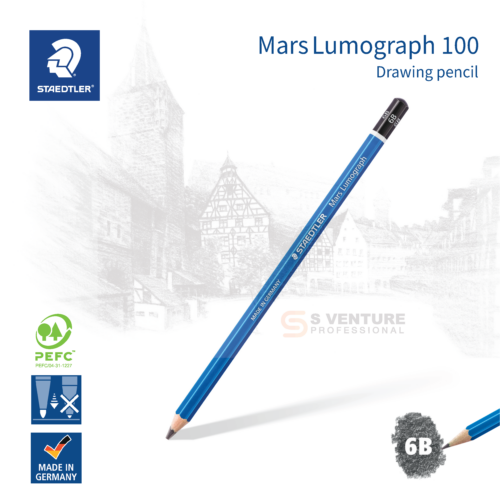 ดินสอ Staedtler รุ่น Mars Lumograph 100 (6B)