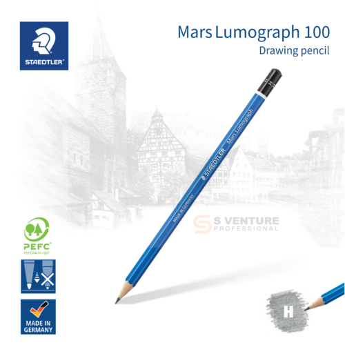 ดินสอ Staedtler รุ่น Mars Lumograph 100 (H)