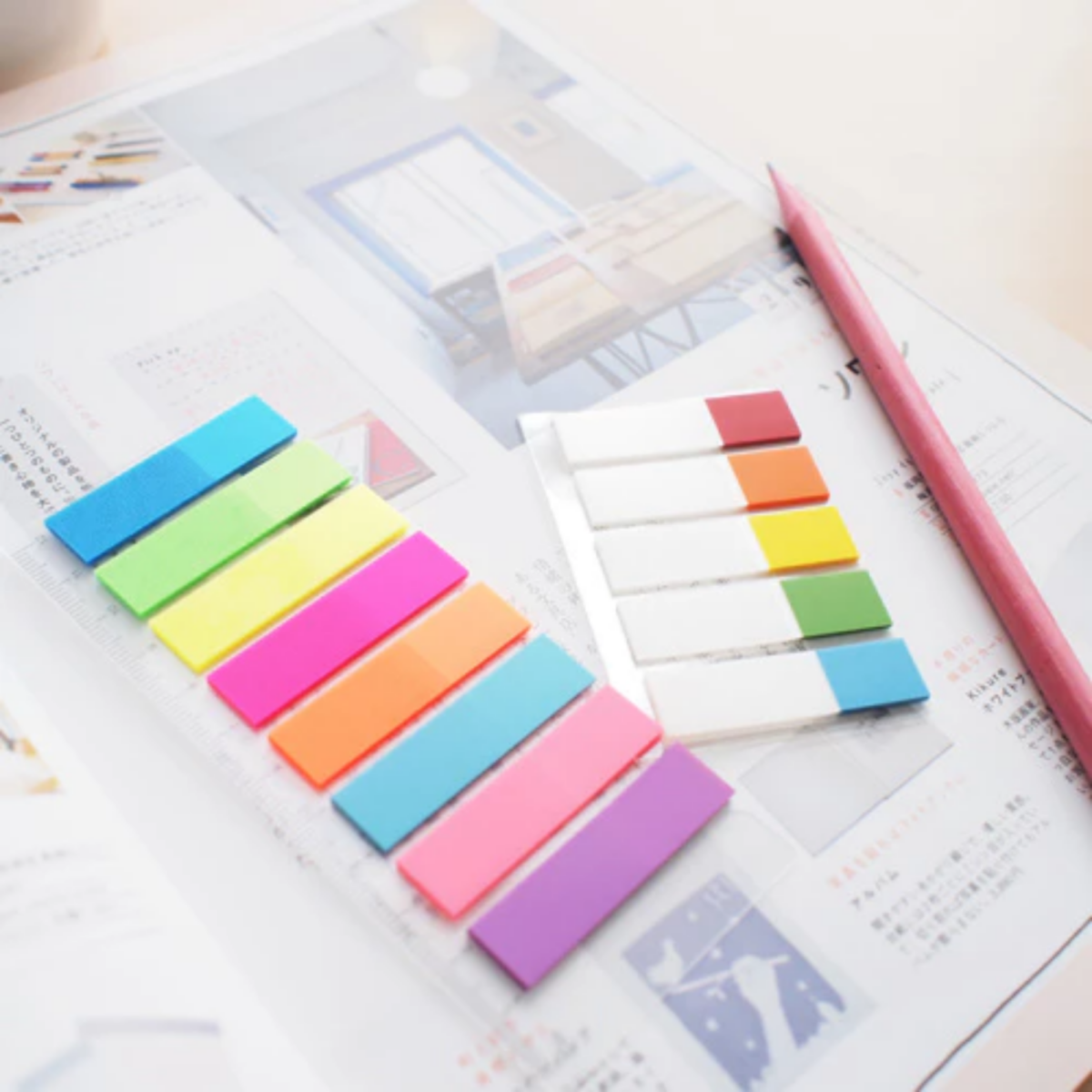 ฟิล์มอินเด็กซ์ STICK’N  No.21050 Neon (1.2 × 4.5 ซม.)