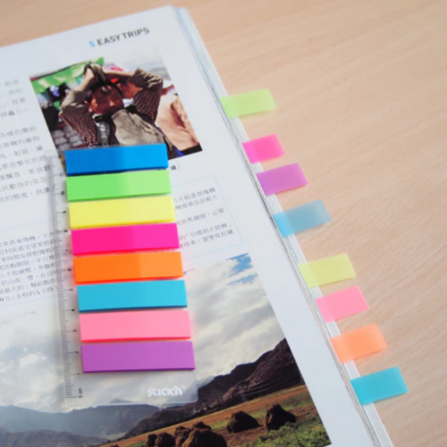 ฟิล์มอินเด็กซ์ STICK’N  No.21050 Neon (1.2 × 4.5 ซม.)
