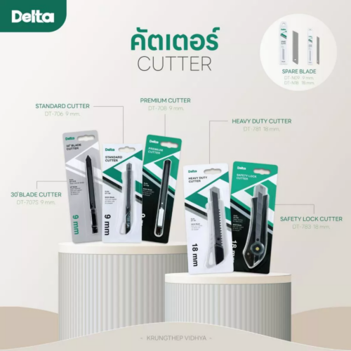 มีดคัตเตอร์ Delta DT-706 (18 มม. 45 องศา) SK2