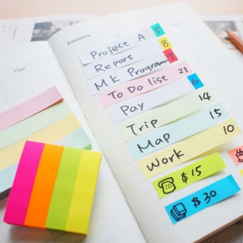 อินเด็กซ์กระดาษโน้ต STICK’N  No.21017P Neon (1.2 × 5 ซม.)