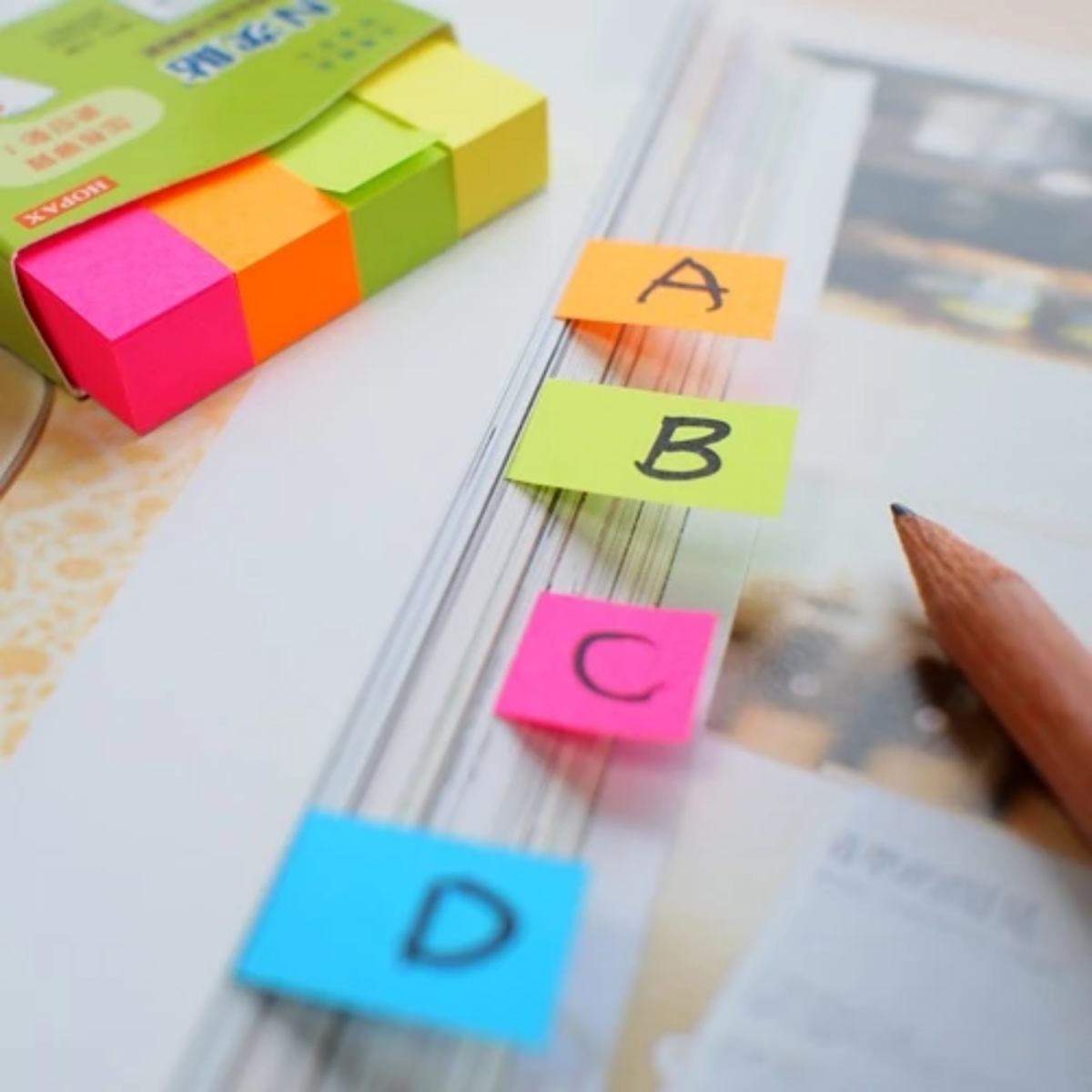 อินเด็กซ์กระดาษโน้ต STICK’N  No.21017P Neon (1.2 × 5 ซม.)