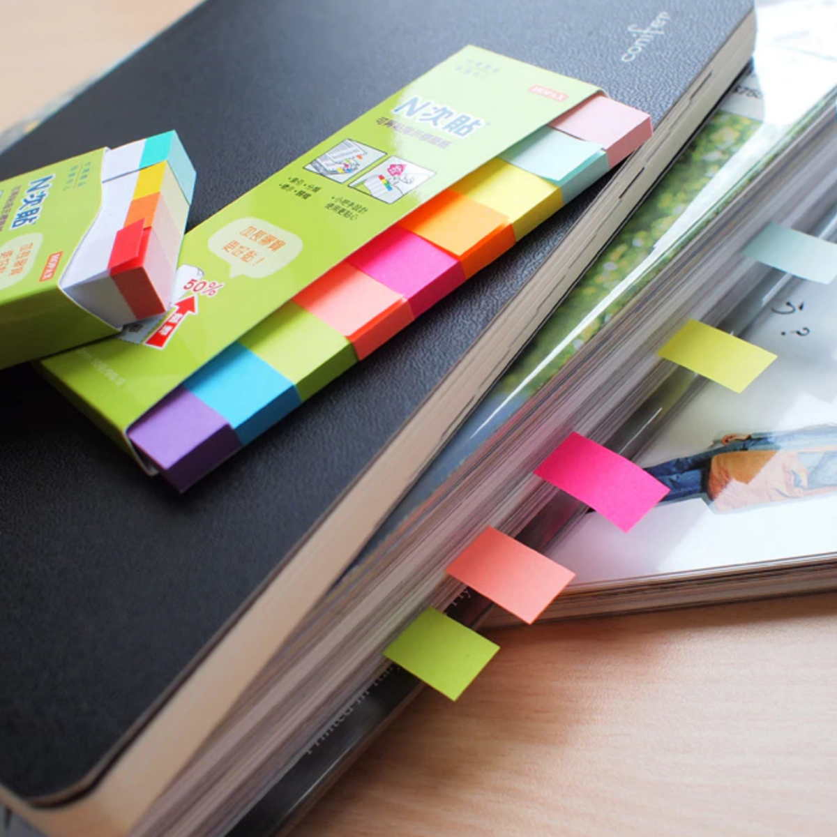 อินเด็กซ์กระดาษโน้ต STICK’N  No.21689 (9สี) (1.2 × 5 ซม.)